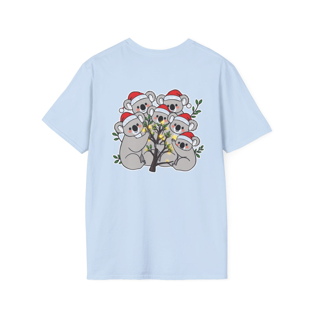 Cute Christmas Koalas Shirt Funny Santa Hat Unisex Softstyle Tee Unique Shirt Gift