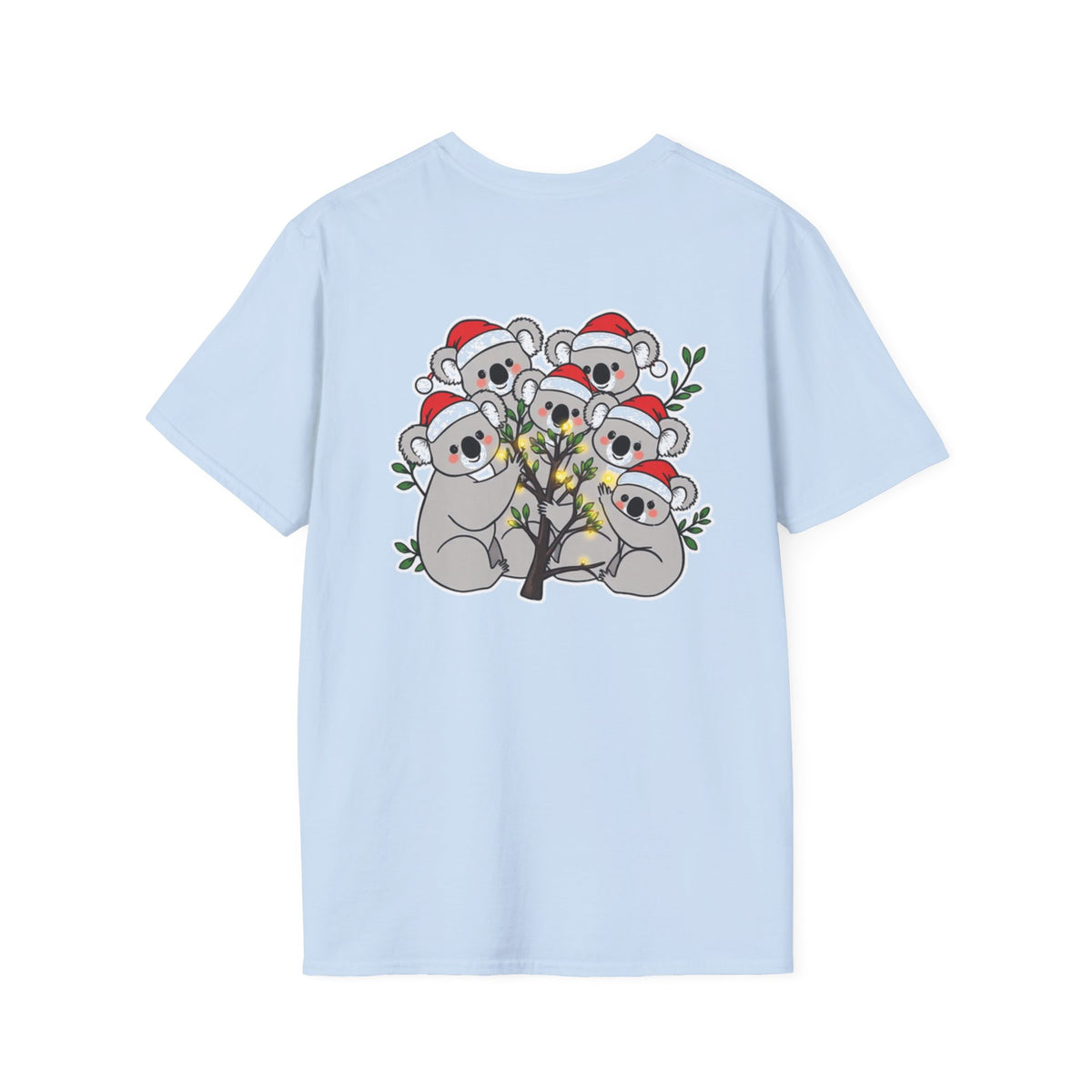 Cute Christmas Koalas Shirt Funny Santa Hat Unisex Softstyle Tee Unique Shirt Gift