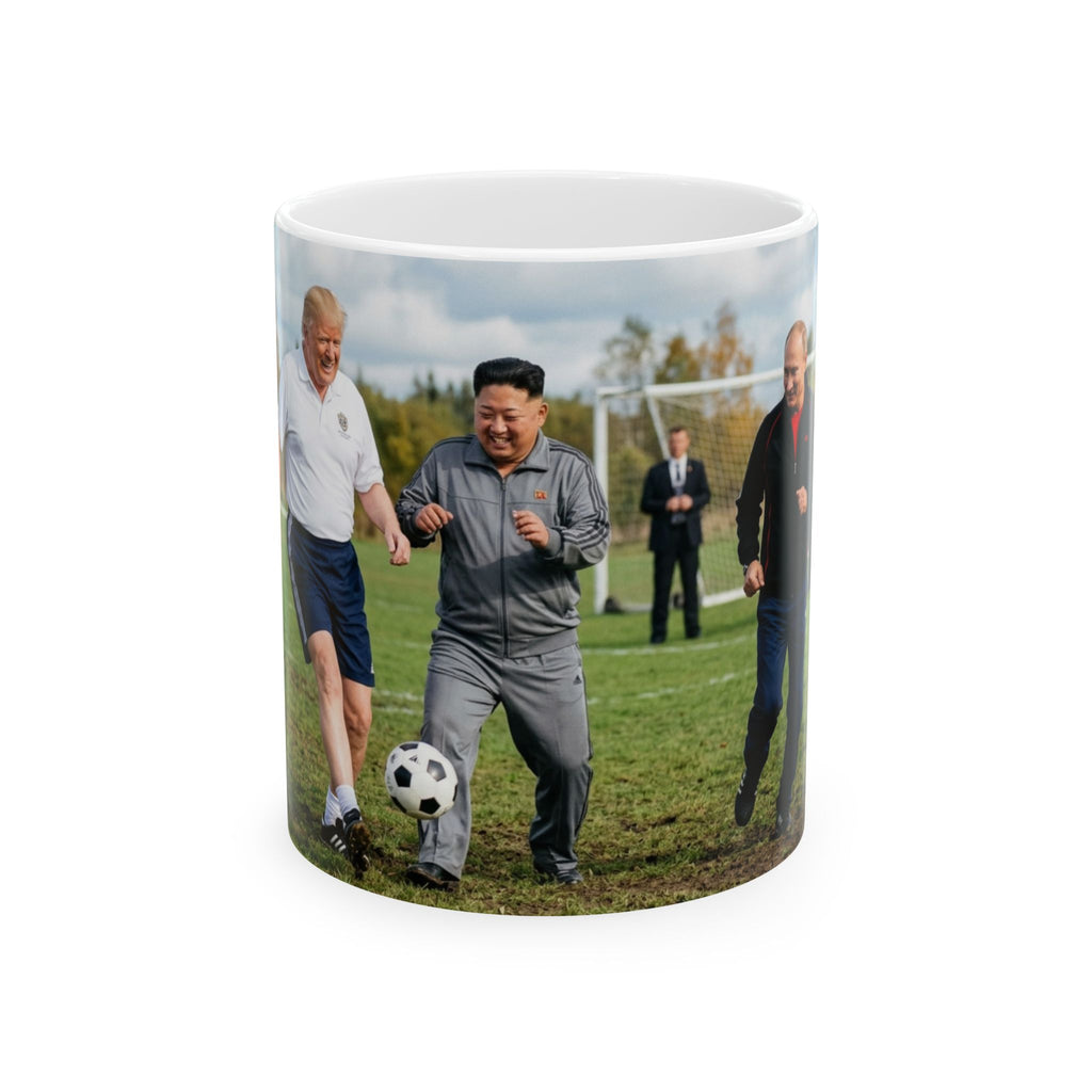 Funny Donald Trump Mug Kim Putin Ceramic Coffee Cup Tea Mug Football Gift Soccer