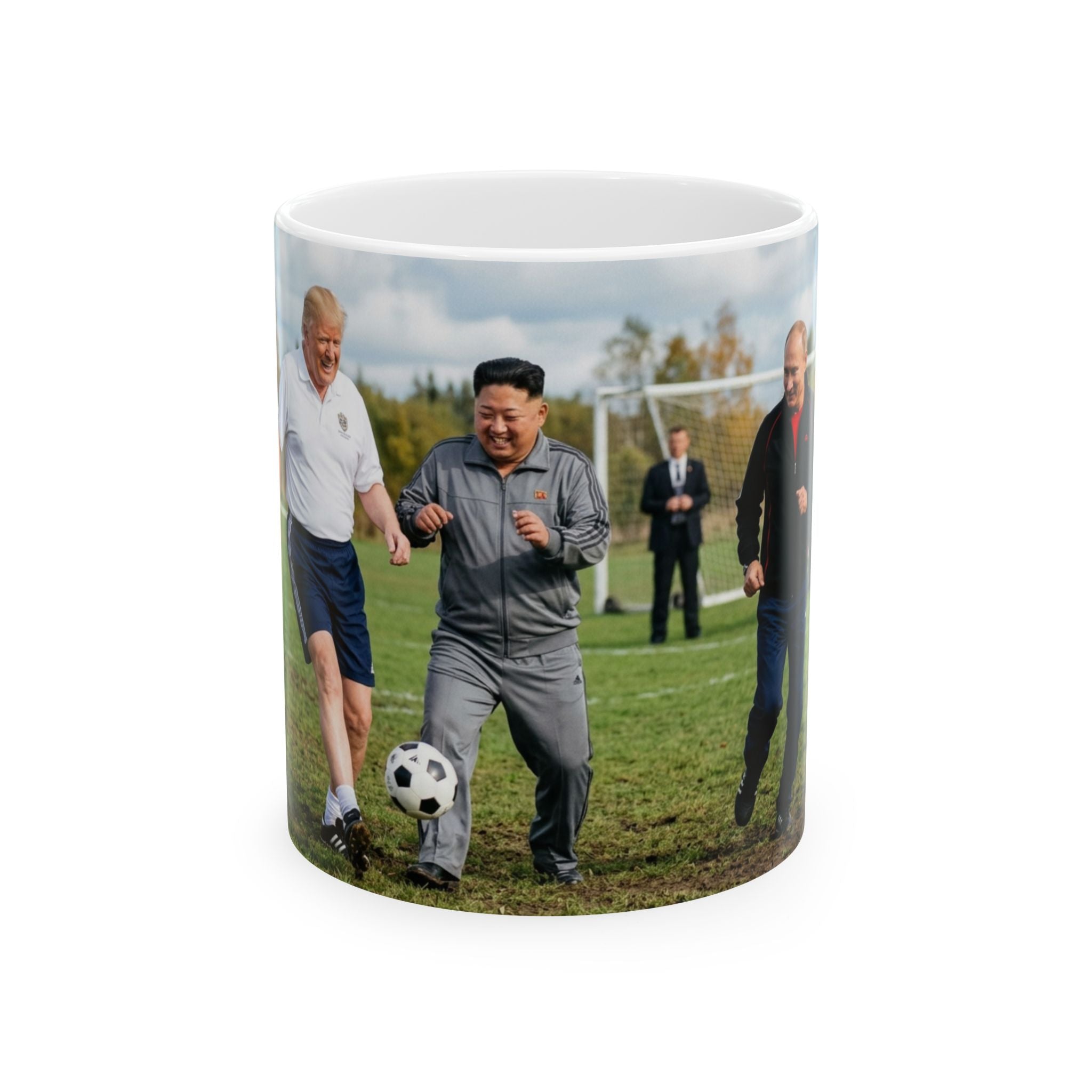 Funny Donald Trump Mug Kim Putin Ceramic Coffee Cup Tea Mug Football Gift Soccer