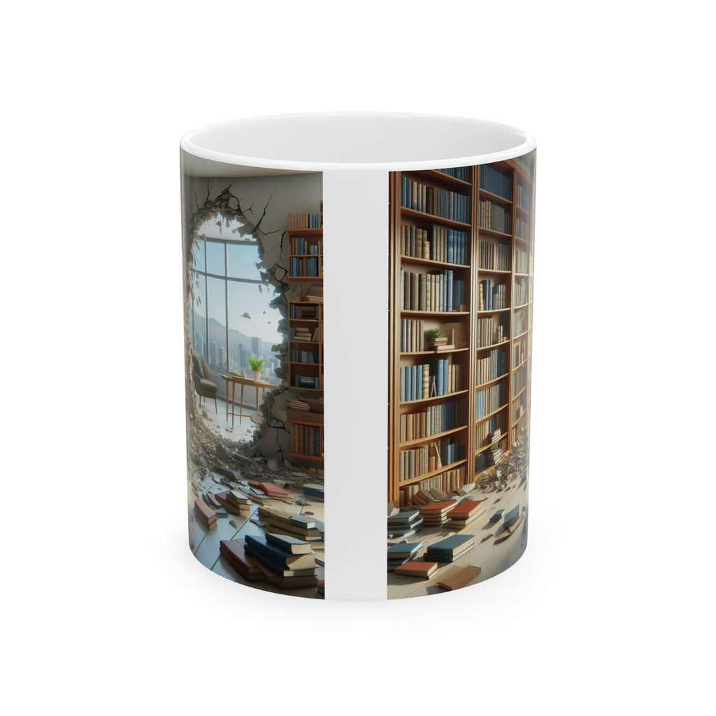 3D Library Bookshelf Mug Ceramic Mug Book Lovers Coffee Mug Gifts Funny Mug Cup 2026 Gift for dad mom