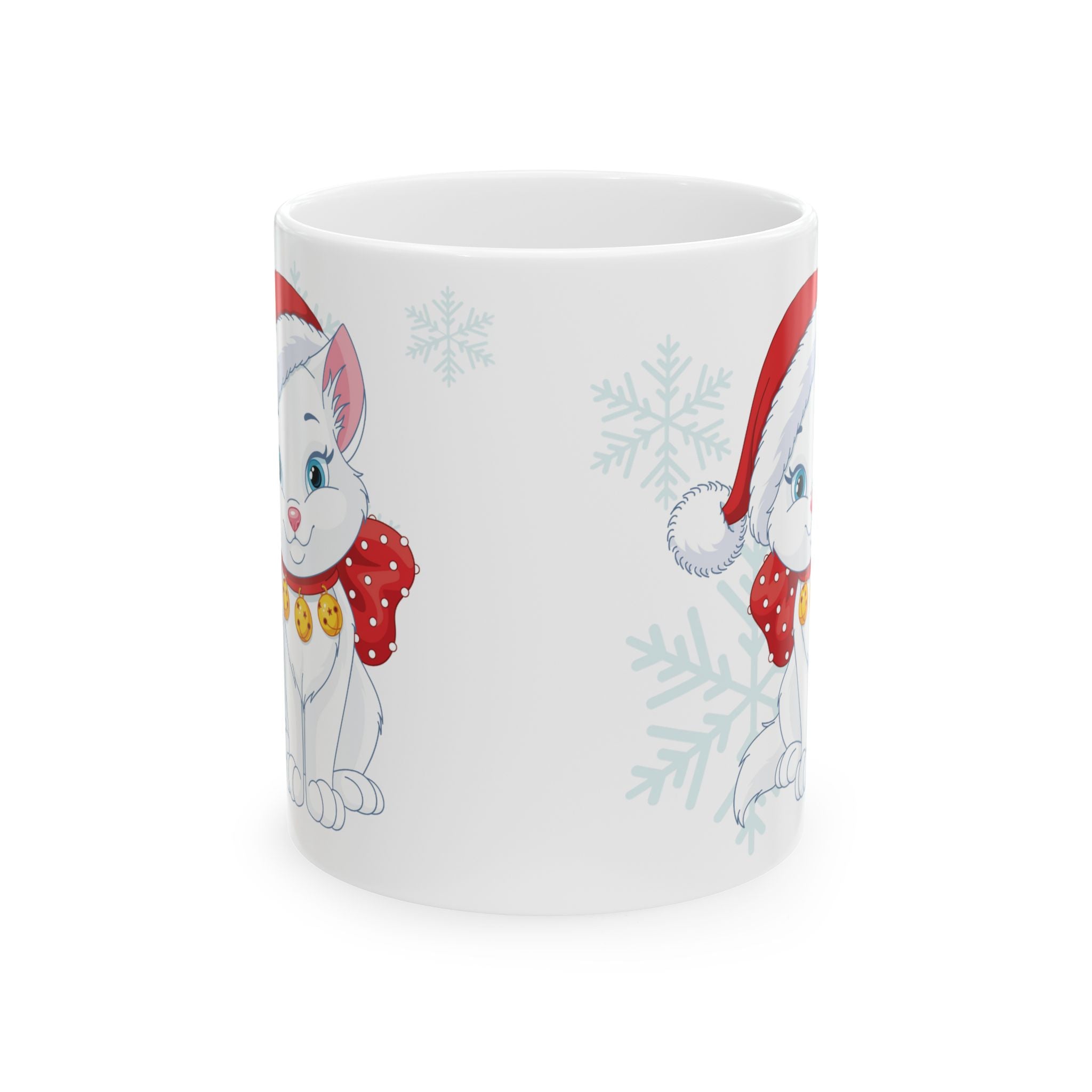 Christmas Ceramic Mug Cat Best Gift Holiday Festive Cup Christmas Gift Cute 11oz