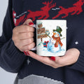 Christmas Mug Snowman Mug Funny Mug Ceramic Coffee Mug Tea Cup Cute Gift Frosty 11oz