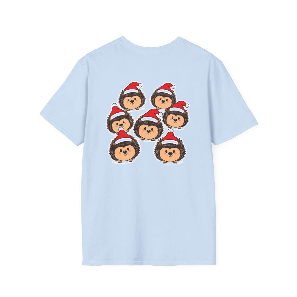 Christmas Hedgehogs Family T-Shirt | Cute Cartoon Holiday Design Unique Holiday Gift Shirt