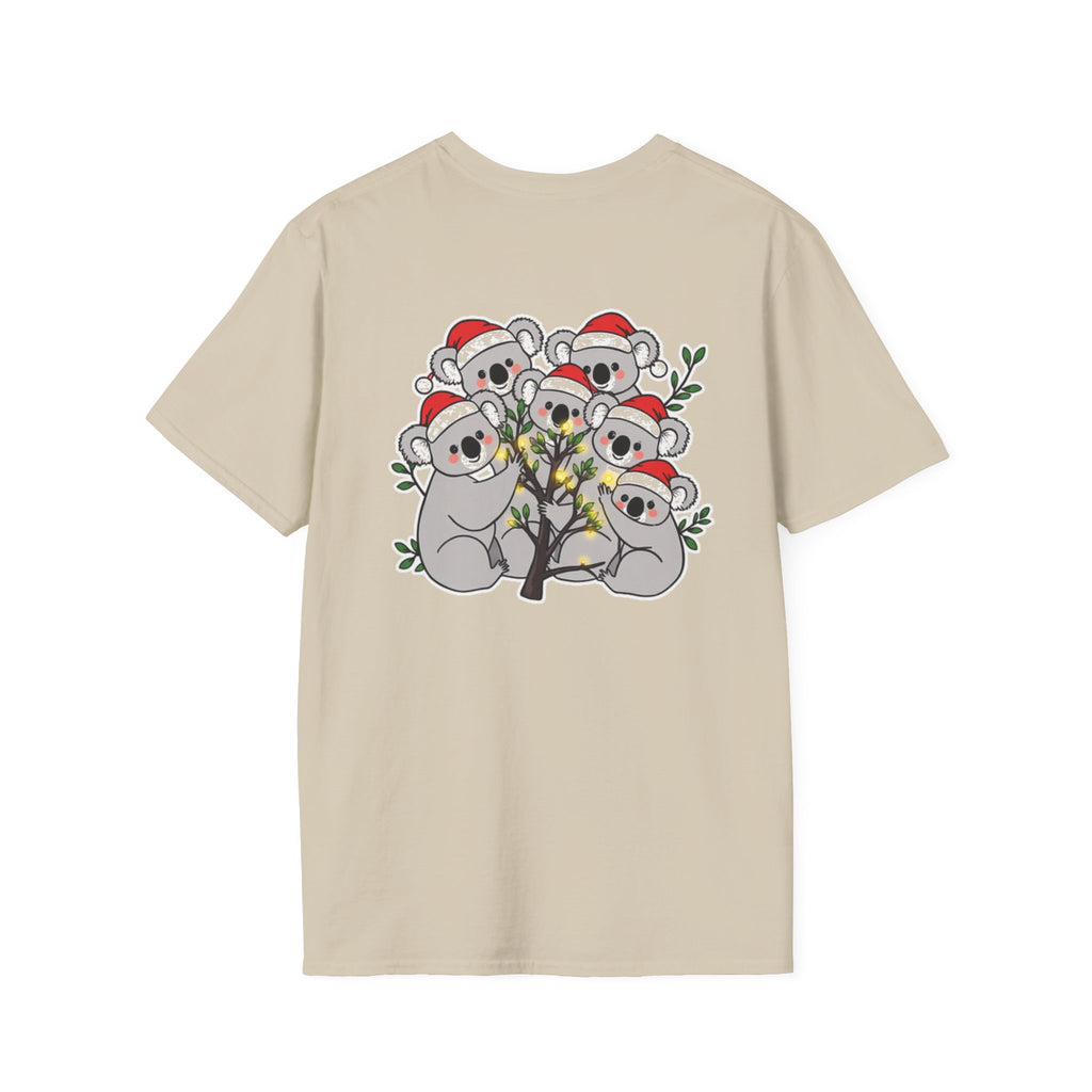 Cute Christmas Koalas Shirt Funny Santa Hat Unisex Softstyle Tee Unique Shirt Gift