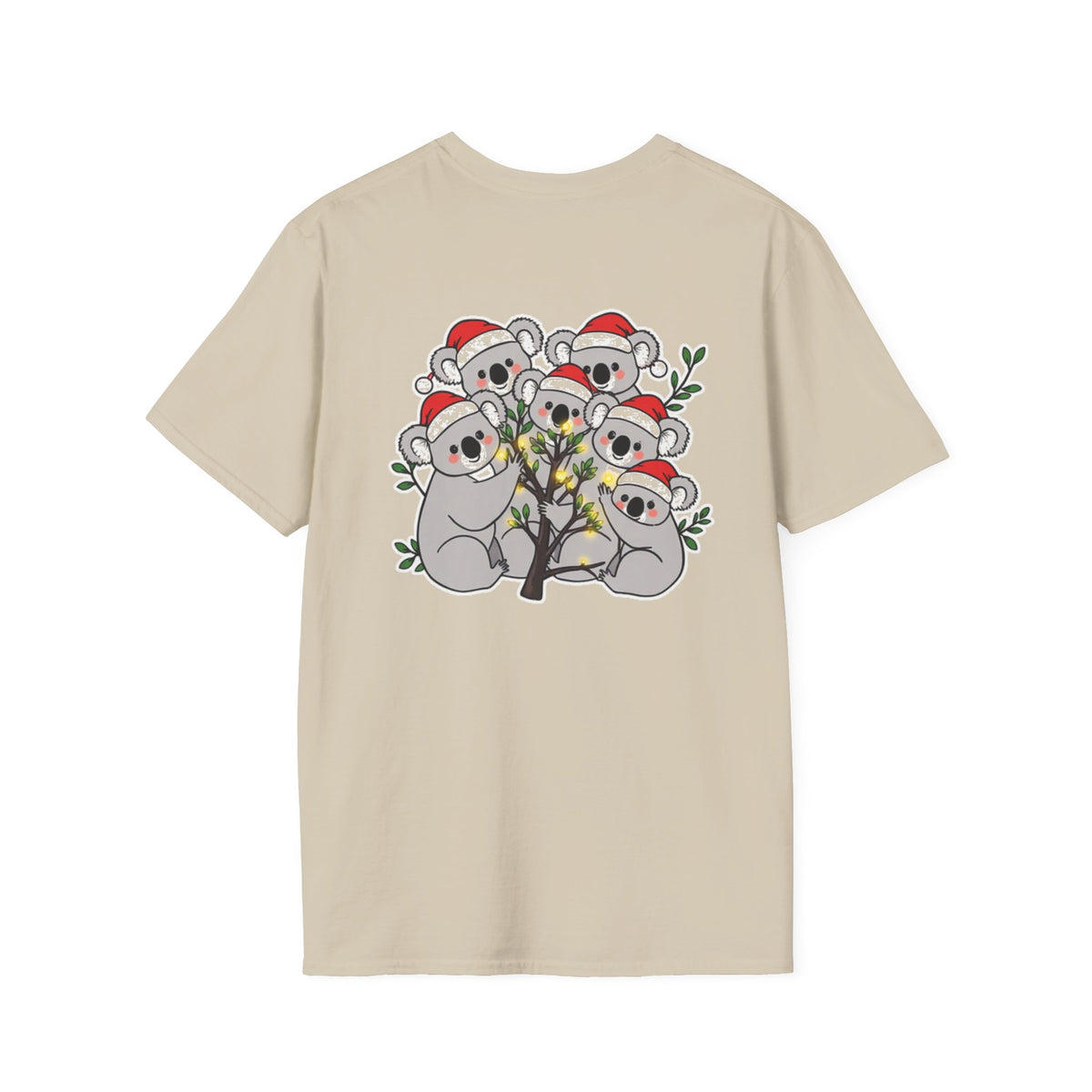 Cute Christmas Koalas Shirt Funny Santa Hat Unisex Softstyle Tee Unique Shirt Gift