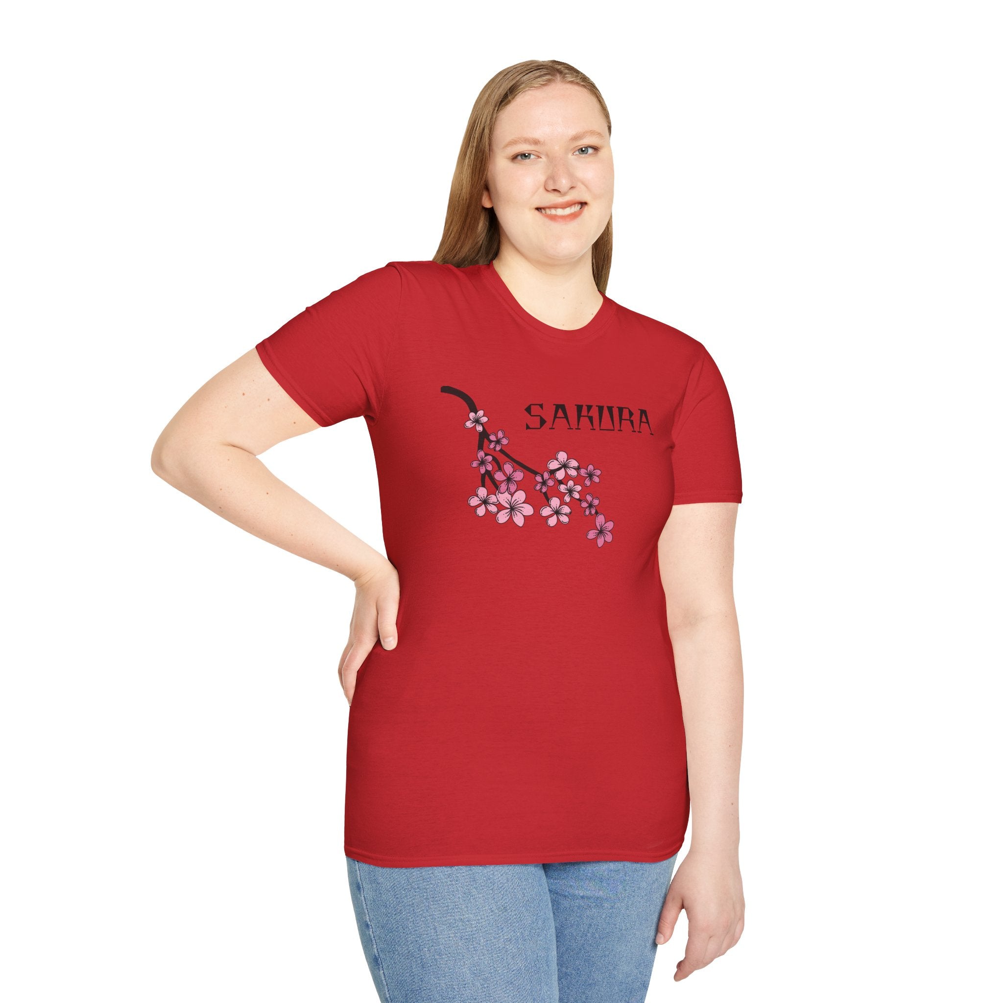 Sakura T-Shirt Japanese Art Shirt Unisex Softstyle Cherry Blossom Flower T-shirt