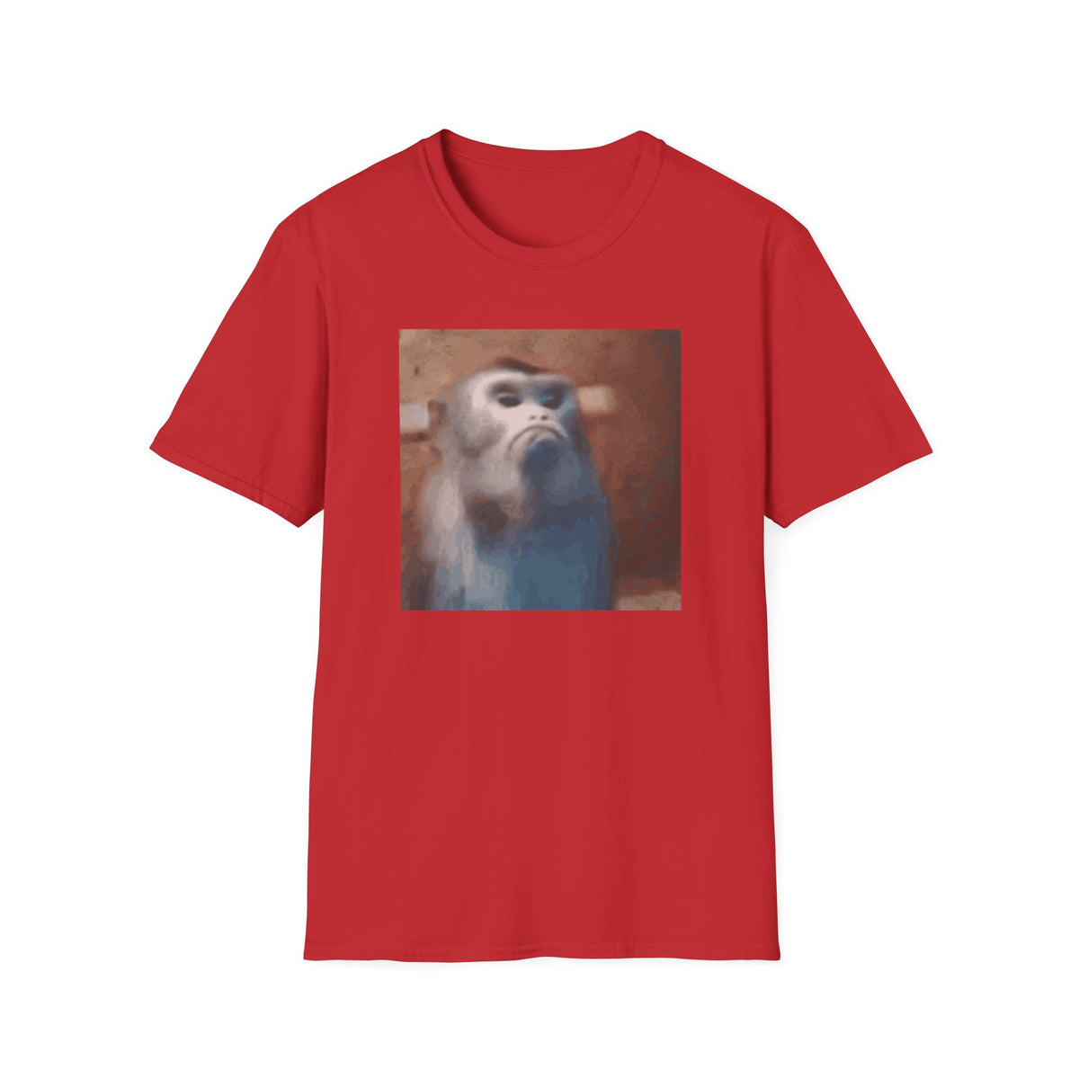 Funny Offended Monkey T-Shirt Viral Internet Meme Shirt Unisex Softstyle Gift