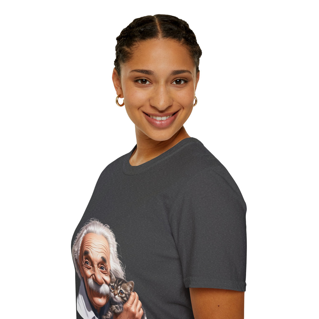 Funny Albert Einstein T-Shirt Unisex Softstyle T-Shirt Cotton Unique Gift German