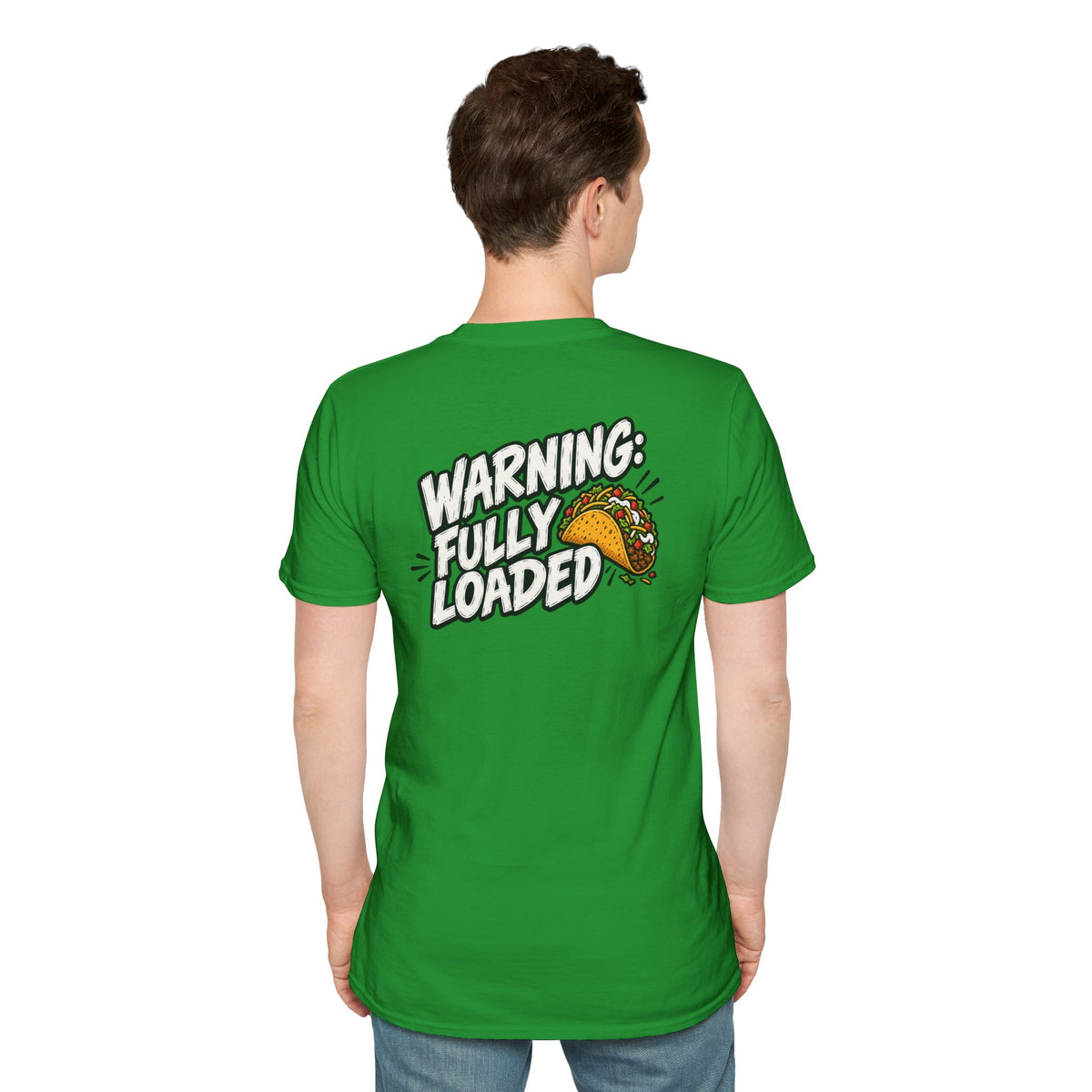 D0ark Humor Funny Taco Shirt Warning Fully Loaded Novelty Food Lover Graphic Tshirt Tee Unique Gift