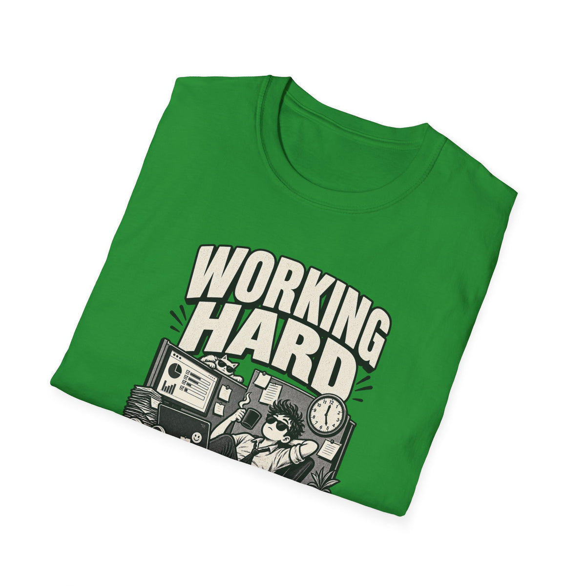 Funny Dark Humor Tshirt — Funny Office Tshirt Dark Humor Graphic Tee Unique Coworker Gift WORKING HARD Shirt