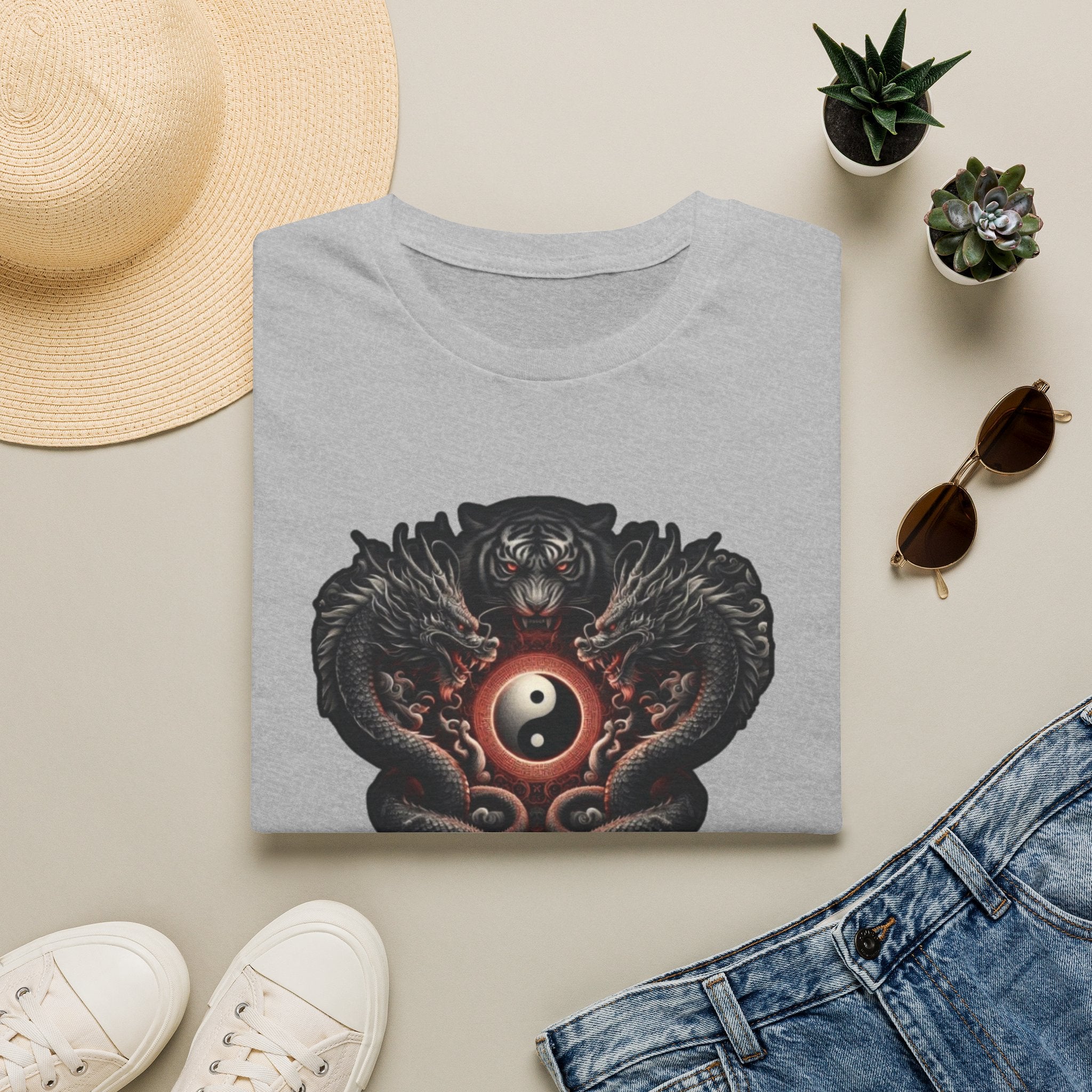 Dragon T-shirt Men Women Graphic Tee Clothing Apparel Chinese Dagon Symbol Gift