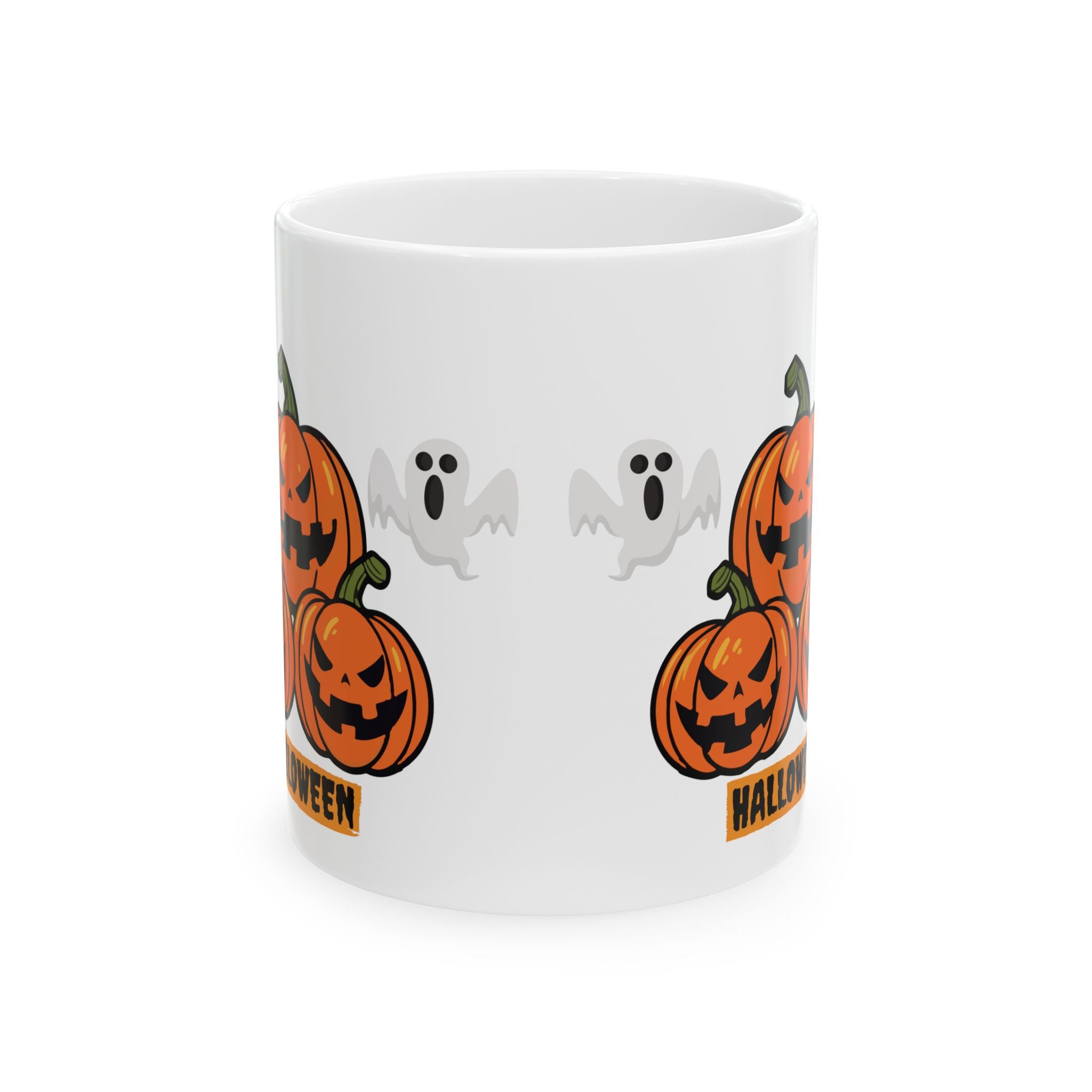 Halloween Cute Pumpkins Ghost Mug Coffee Funny Gift Happy Halloween Mug New 11oz