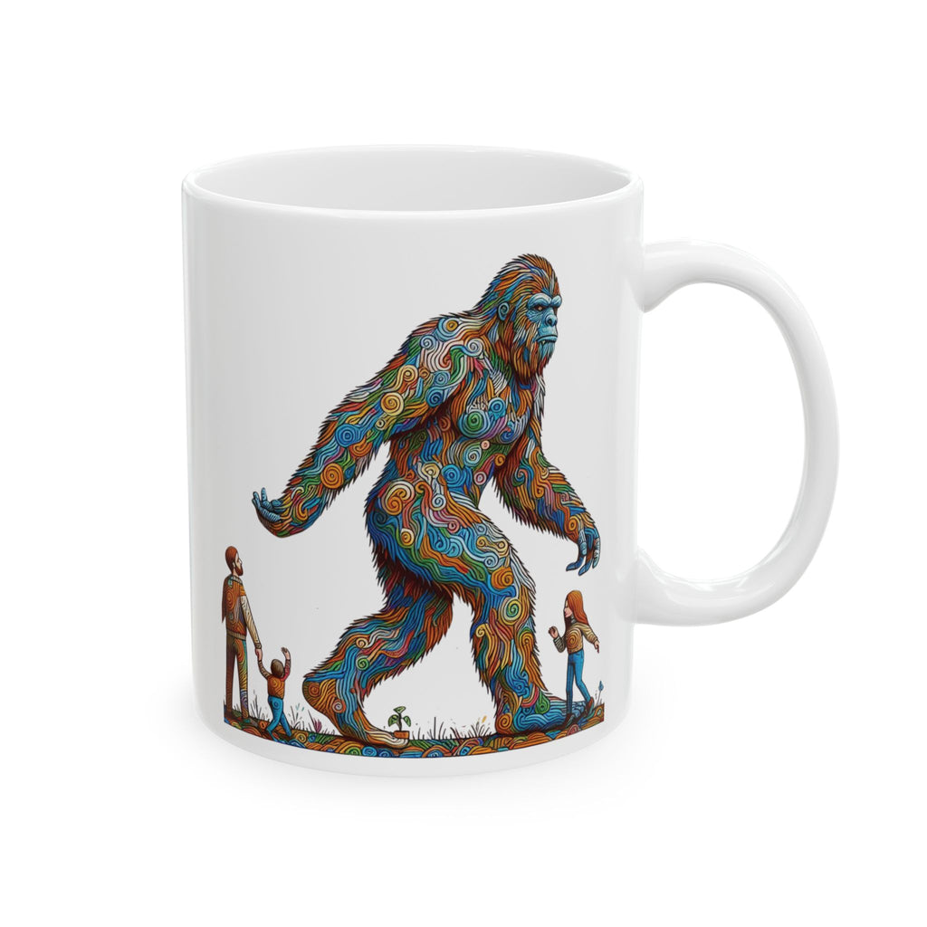 Funny Bigfoot Sasquatch Yeti Ceramic Mug Unique Gift Tea Coffee Cup Art 11oz New