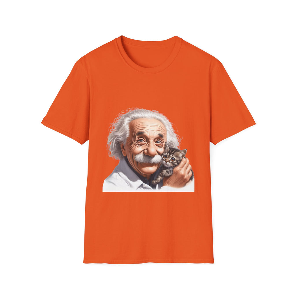 Funny Albert Einstein T-Shirt Unisex Softstyle T-Shirt Cotton Unique Gift German