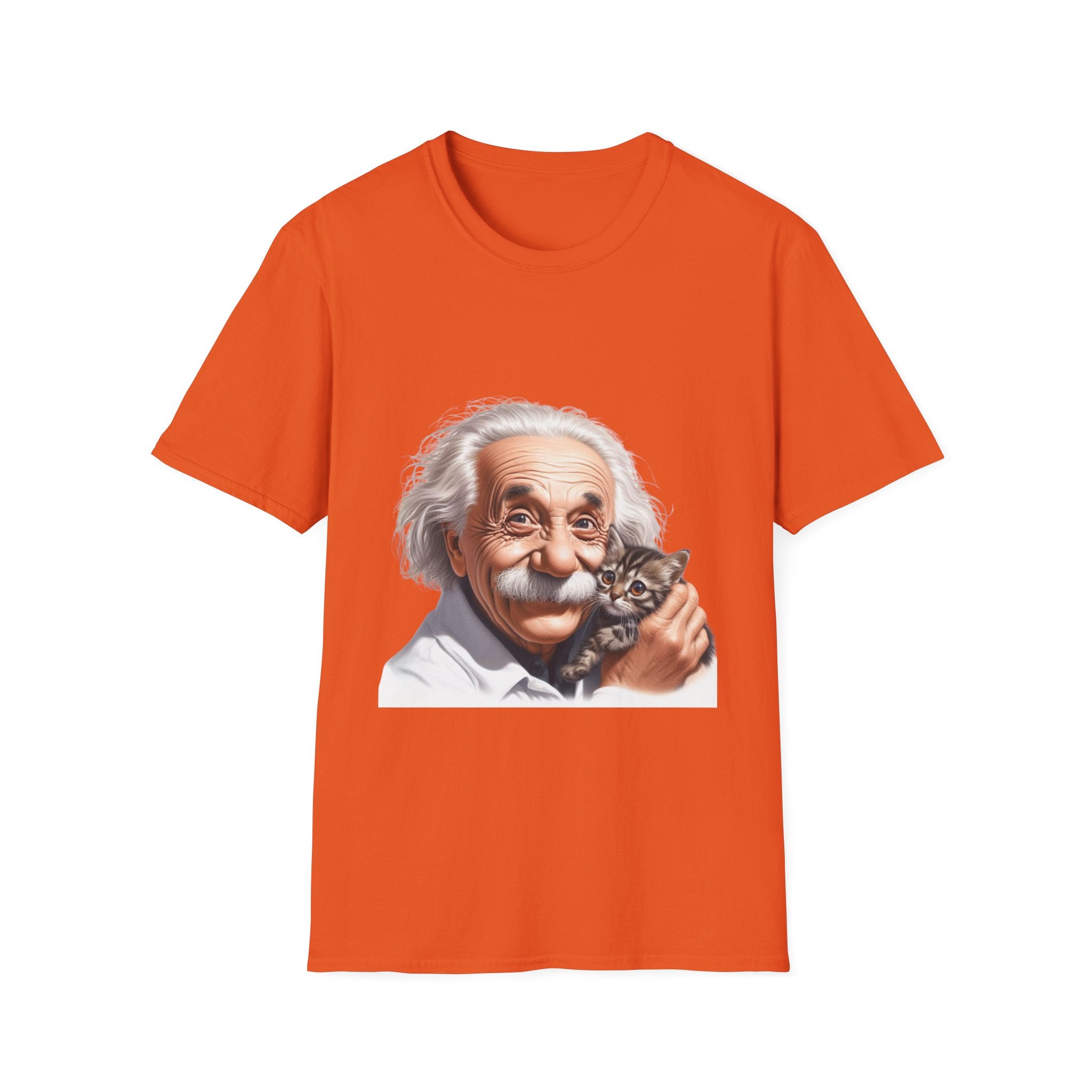 Funny Albert Einstein T-Shirt Unisex Softstyle T-Shirt Cotton Unique Gift German