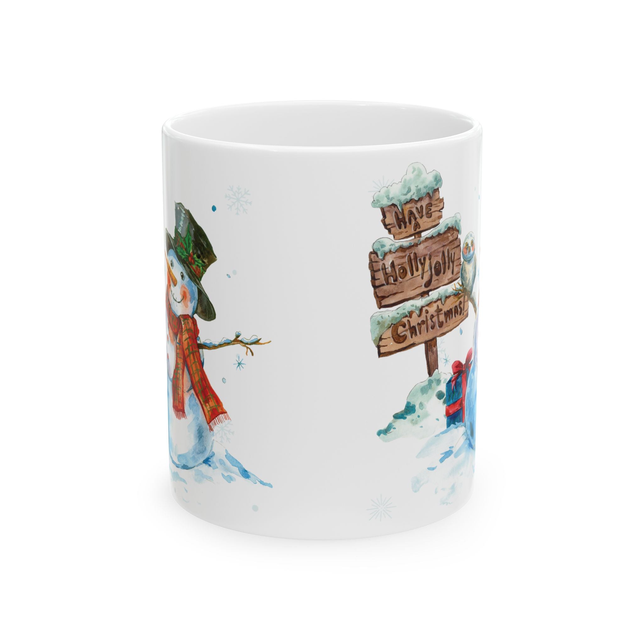 Christmas Mug Snowman Mug Funny Mug Ceramic Coffee Mug Tea Cup Cute Gift Frosty 11oz