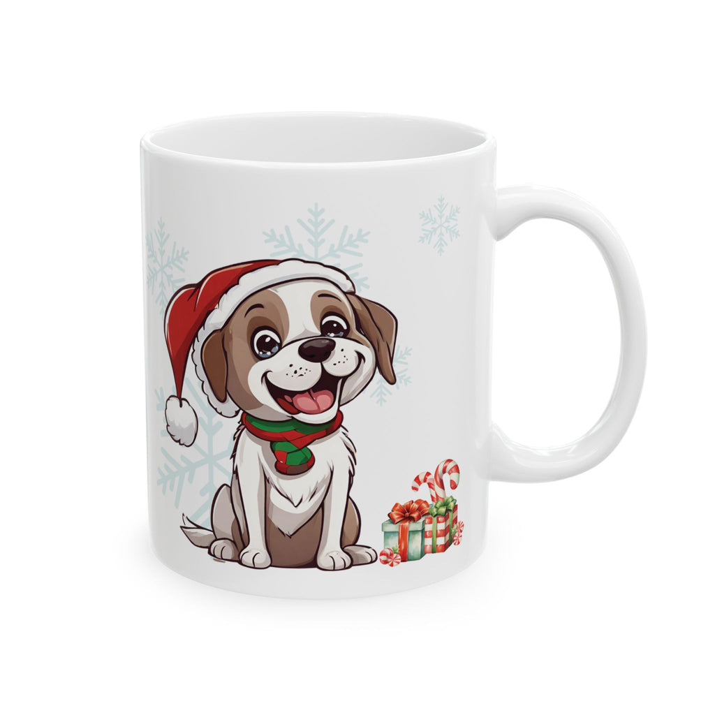 Christmas Mug Dog Mug Unique Love Gift Funny Cute Coffee Cup Holiday Tea Mug Kid