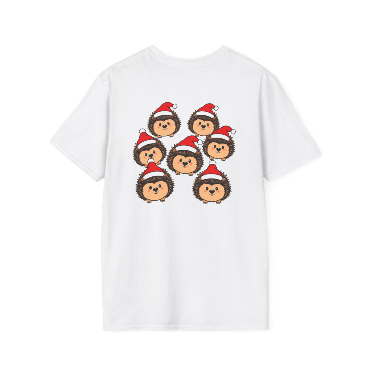 Christmas Hedgehogs Family T-Shirt | Cute Cartoon Holiday Design Unique Holiday Gift Shirt
