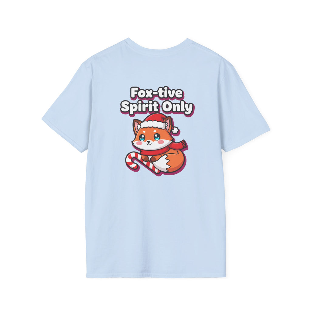Cute Christmas Shirt Foxtive Spirit Only Funny Animal Unisex Softstyle Tee Christmas Gift
