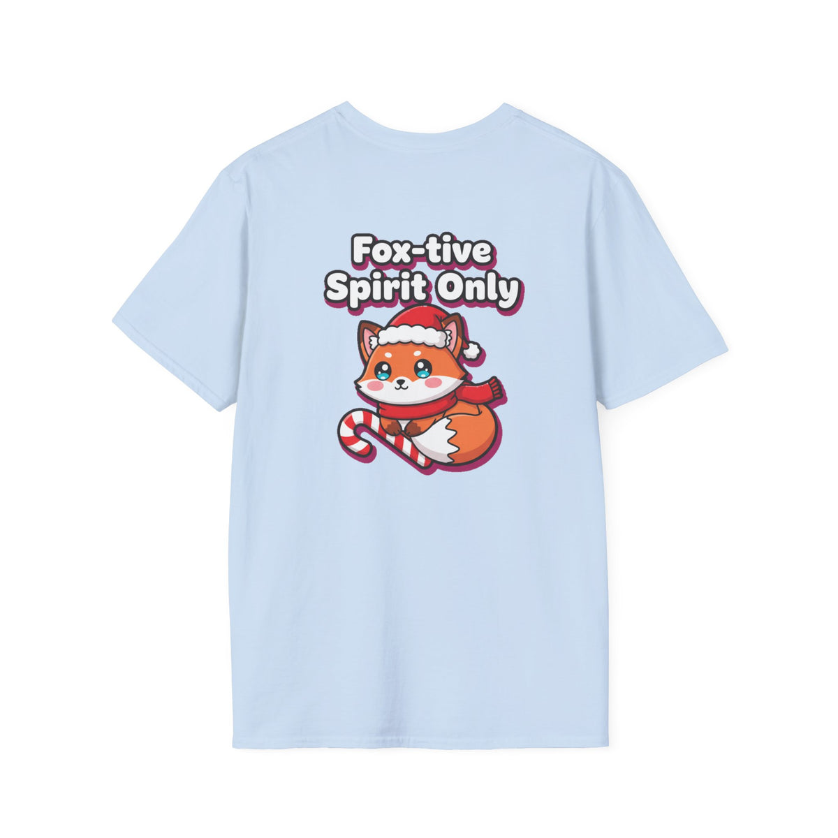 Cute Christmas Shirt Foxtive Spirit Only Funny Animal Unisex Softstyle Tee Christmas Gift