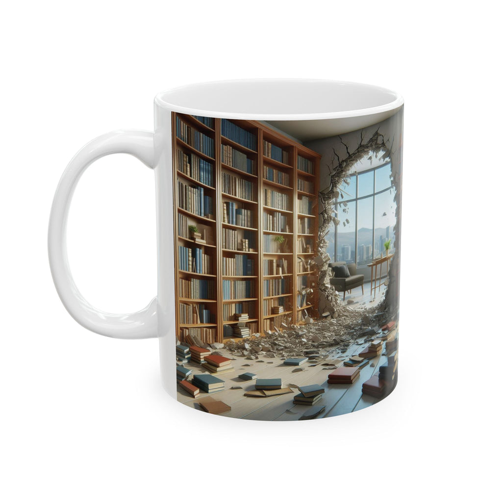 3D Library Bookshelf Mug Ceramic Mug Book Lovers Coffee Mug Gifts Funny Mug Cup 2026 Gift for dad mom