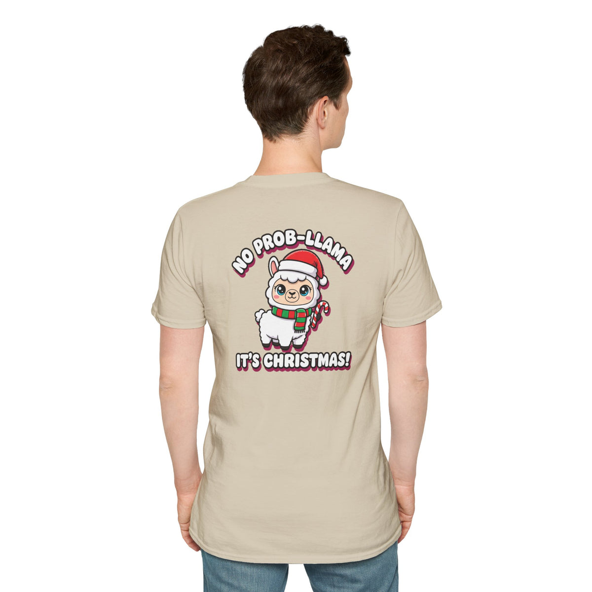 Cute Christmas Shirt No Prob Llama Its Christmas Funny Animal Unisex Softstyle Tee Christmas Gift
