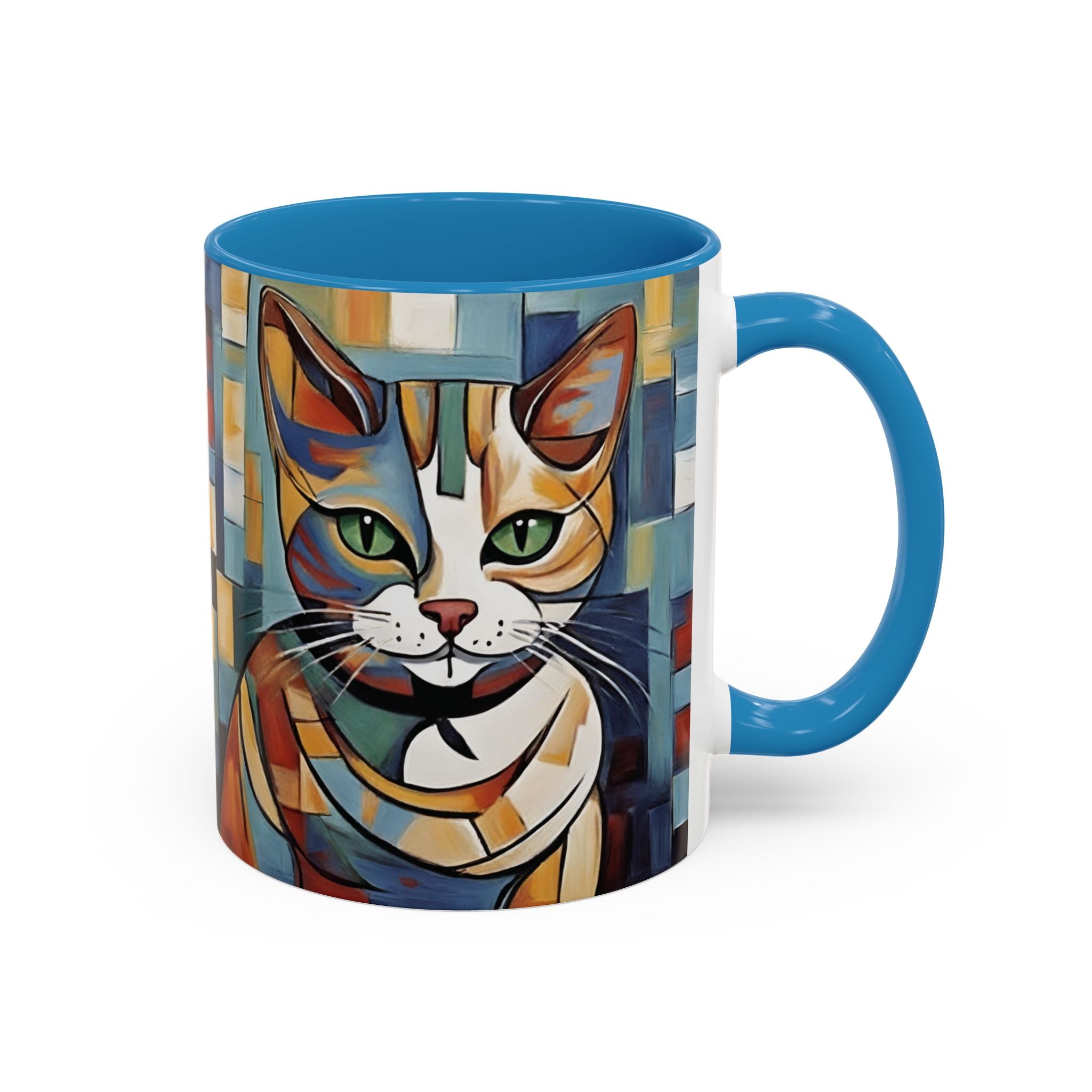 Cat For Mom Lover Picasso Art Funny Coffee Tea Ceramic Mug Office Work Cup Gift