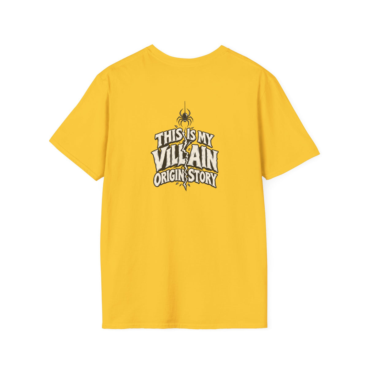 Dark Humor Halloween Shirt This Is My Villain Origin Story Funny Sarcastic Unisex Softstyle Tee Adult Halloween Gift
