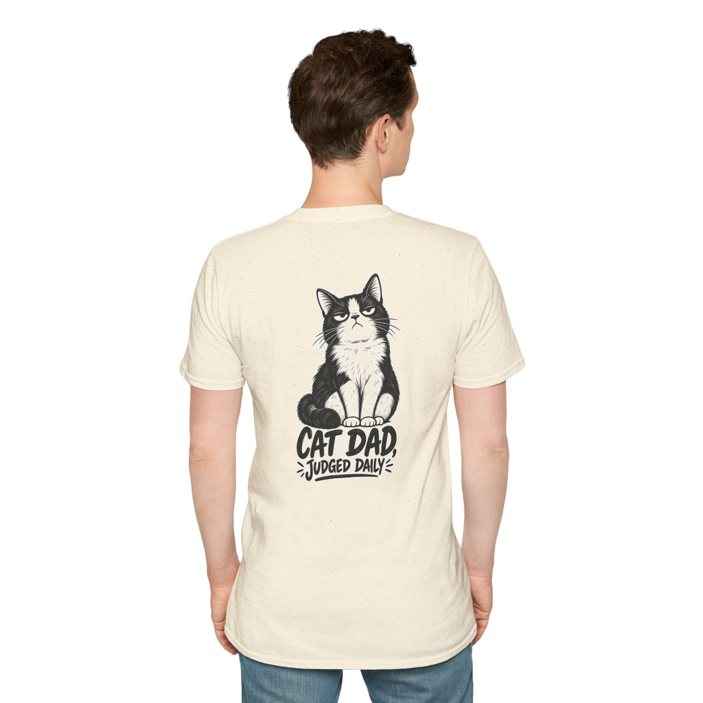 Cat Dad Shirt Judged Daily Funny Cat Lover Graphic Tee Dark Humor Tee Unique Gift Funny Tshirt