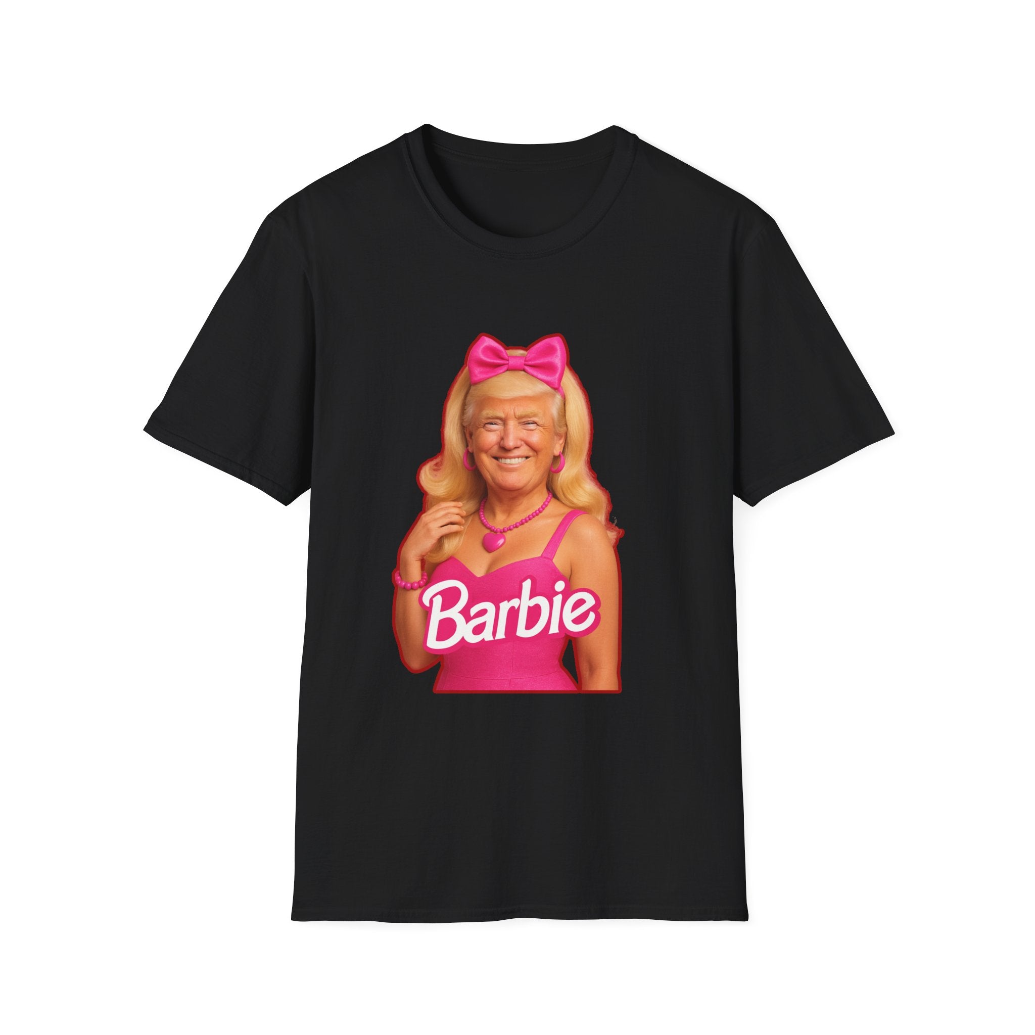 Funny Unique Donald Trump Barbie Unisex T-Shirt Best Gag Gift Cotton Print Soft