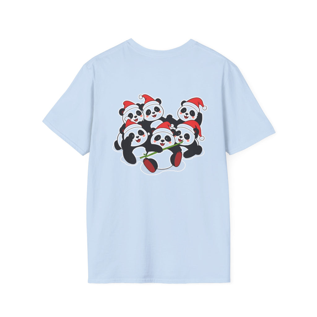 Christmas Pandas Family T-Shirt | Cute Cartoon Holiday Design Unique Holiday Gift Shirt
