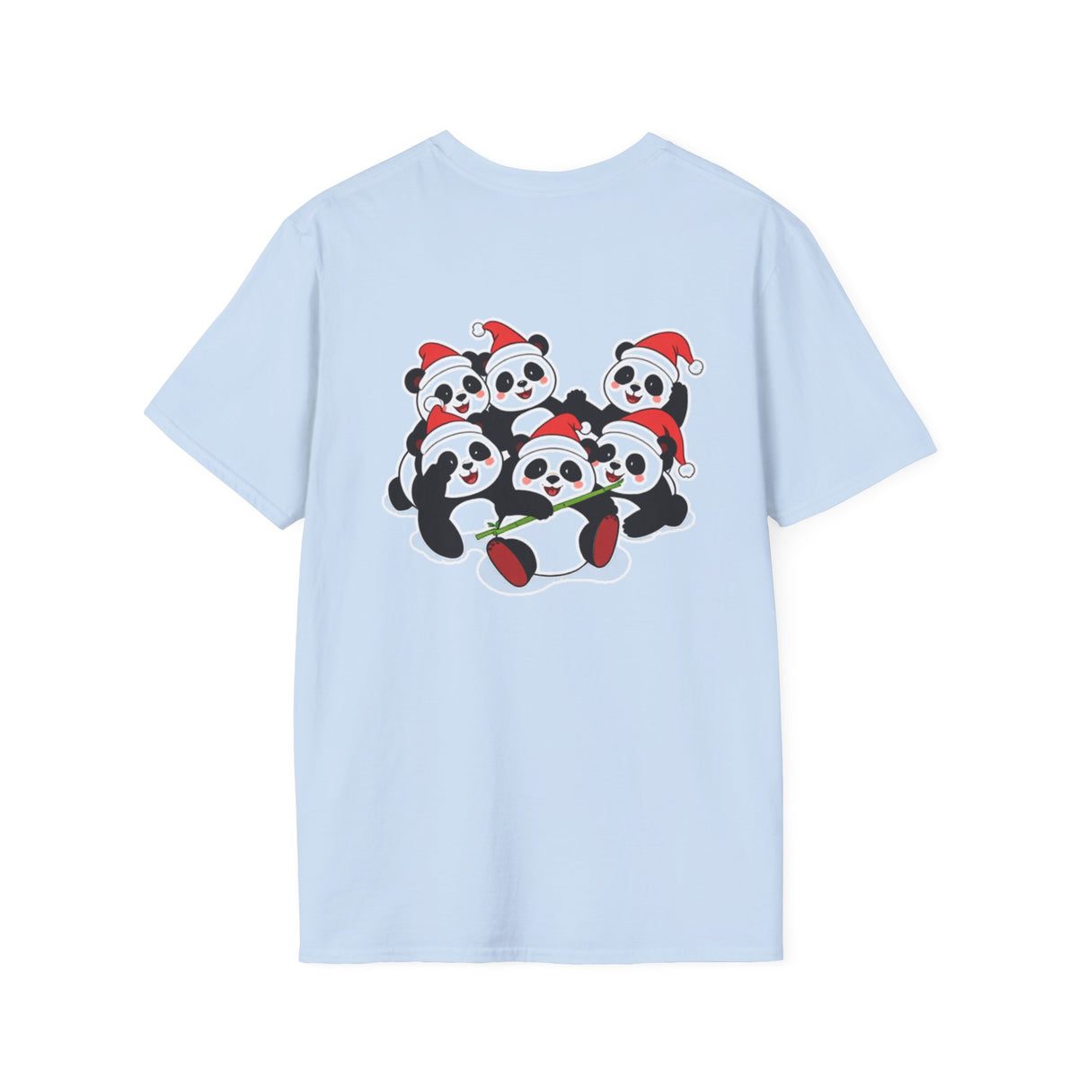 Christmas Pandas Family T-Shirt | Cute Cartoon Holiday Design Unique Holiday Gift Shirt