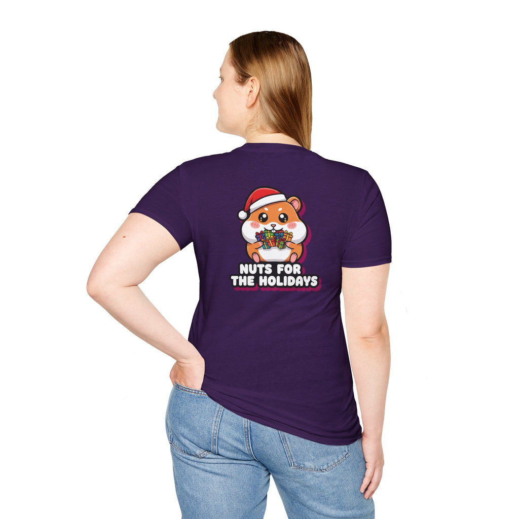 Cute Christmas Shirt Nuts For The Holidays Funny Animal Unisex Softstyle Tee Christmas Gift