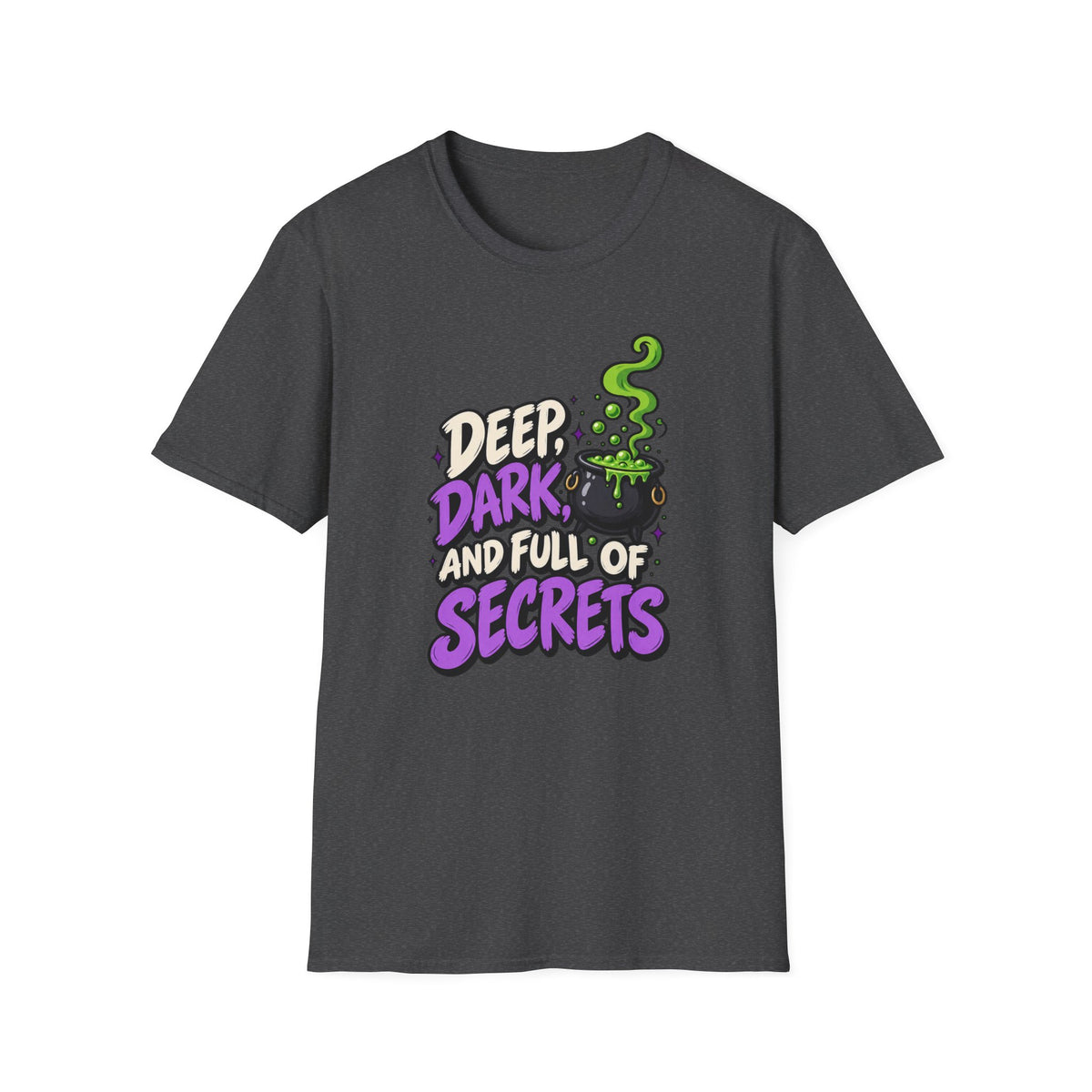 Funny Halloween Shirt DEEP DARK AND FULL OF SECRETS Novelty Tee Graphic T-Shirt