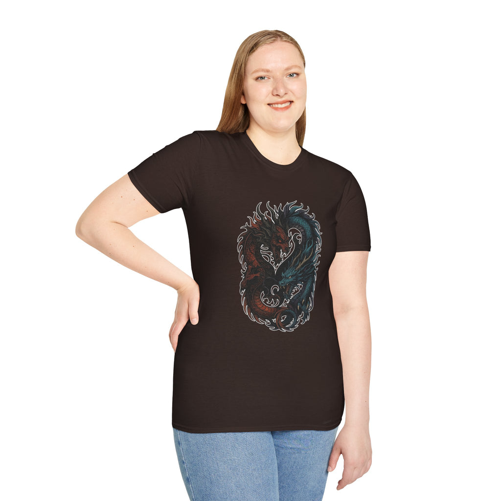 Dragon T-shirt Men Women Graphic Tee Clothing Apparel Chinese Dagon Symbol Gift