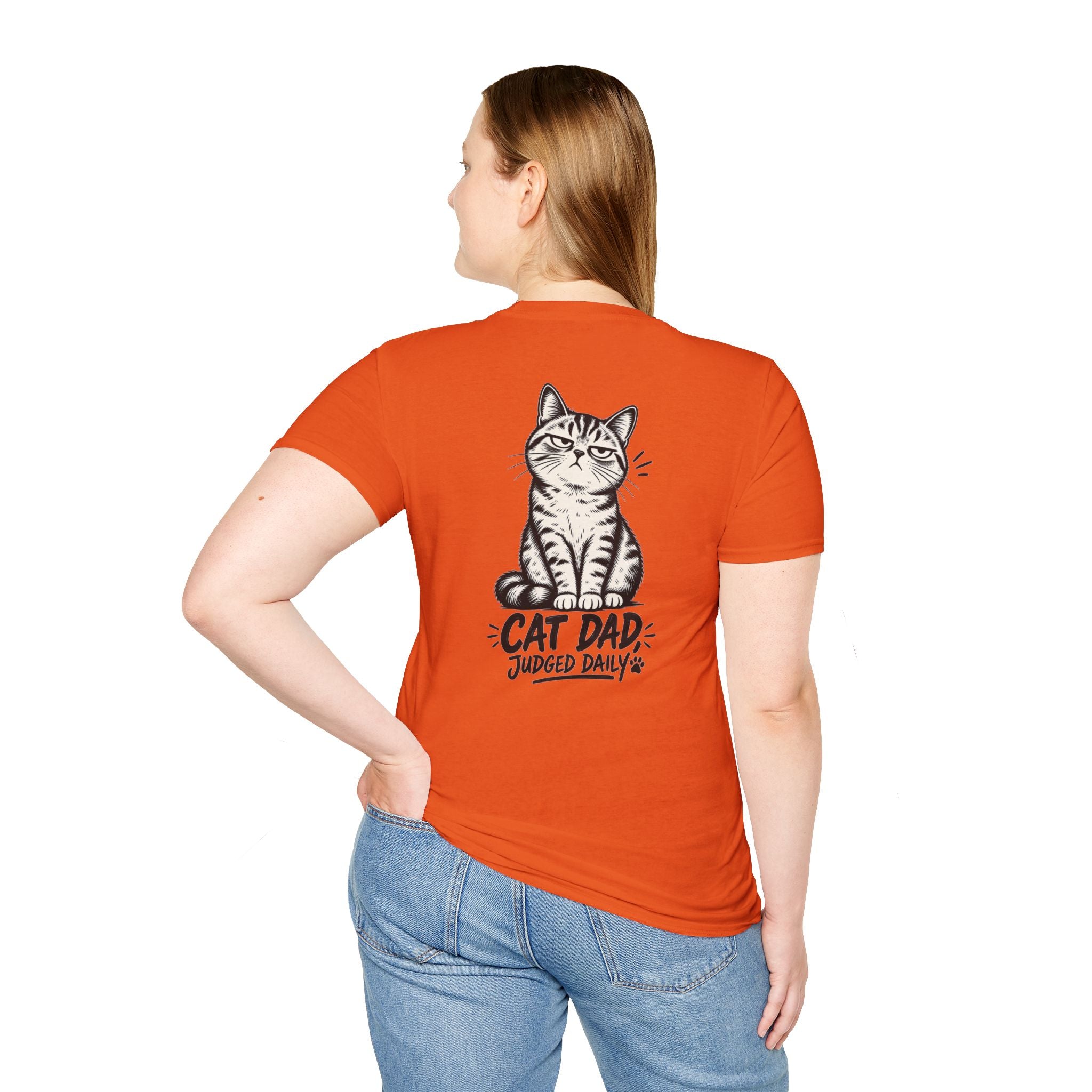 Cat Dad Shirt Judged Daily Funny Cat Lover Graphic Tee Dark Humor Tee Unique Gift Funny Tshirt