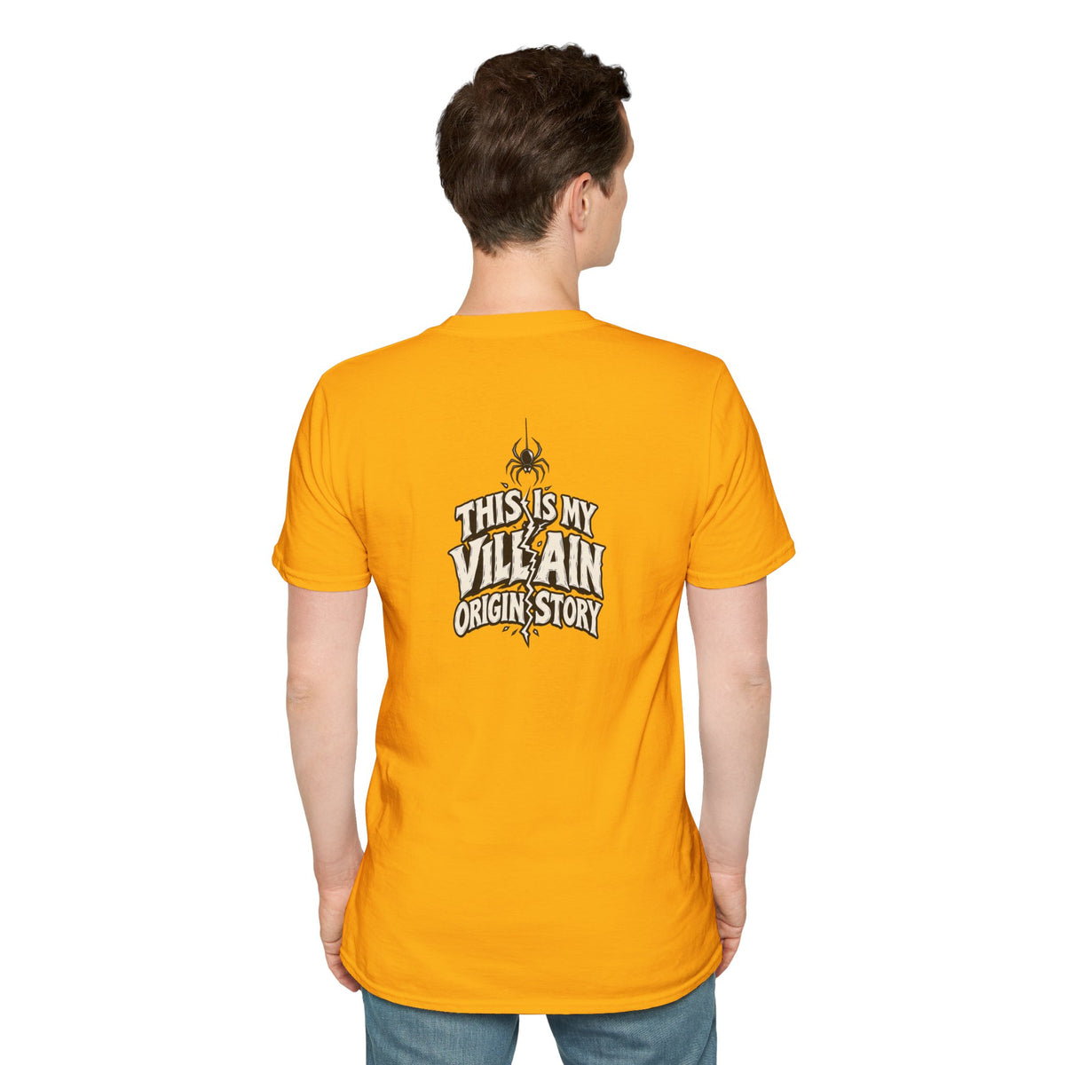 Dark Humor Halloween Shirt This Is My Villain Origin Story Funny Sarcastic Unisex Softstyle Tee Adult Halloween Gift