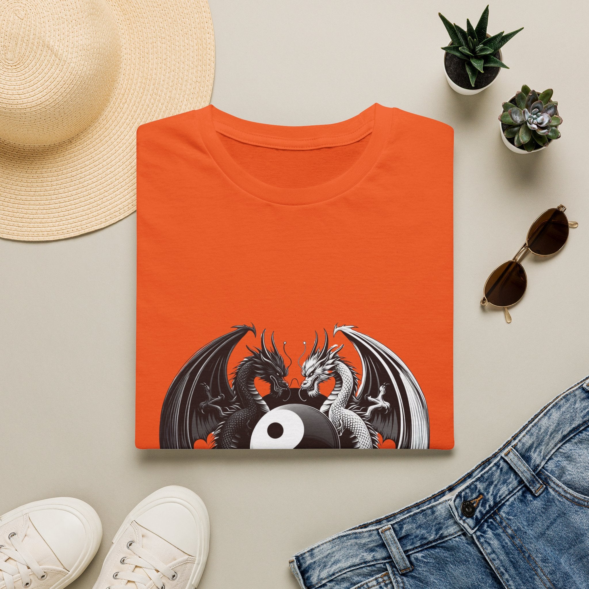 Dragon T-shirt Men Women Graphic Tee Clothing Apparel Chinese Dagon Symbol Gift