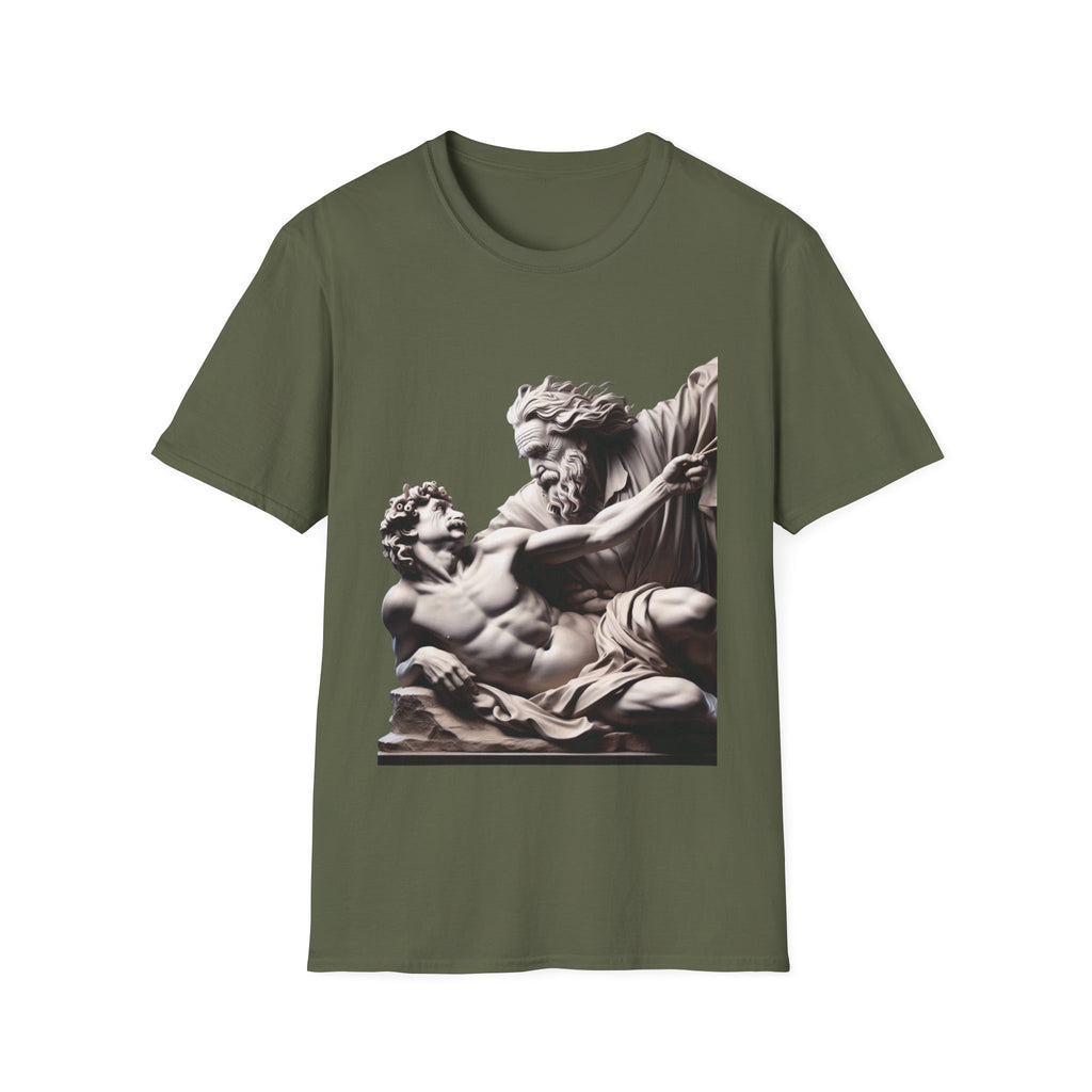 Funny Albert Einstein Unisex Softstyle T-Shirt Unique Gift Cotton T-shirt Art