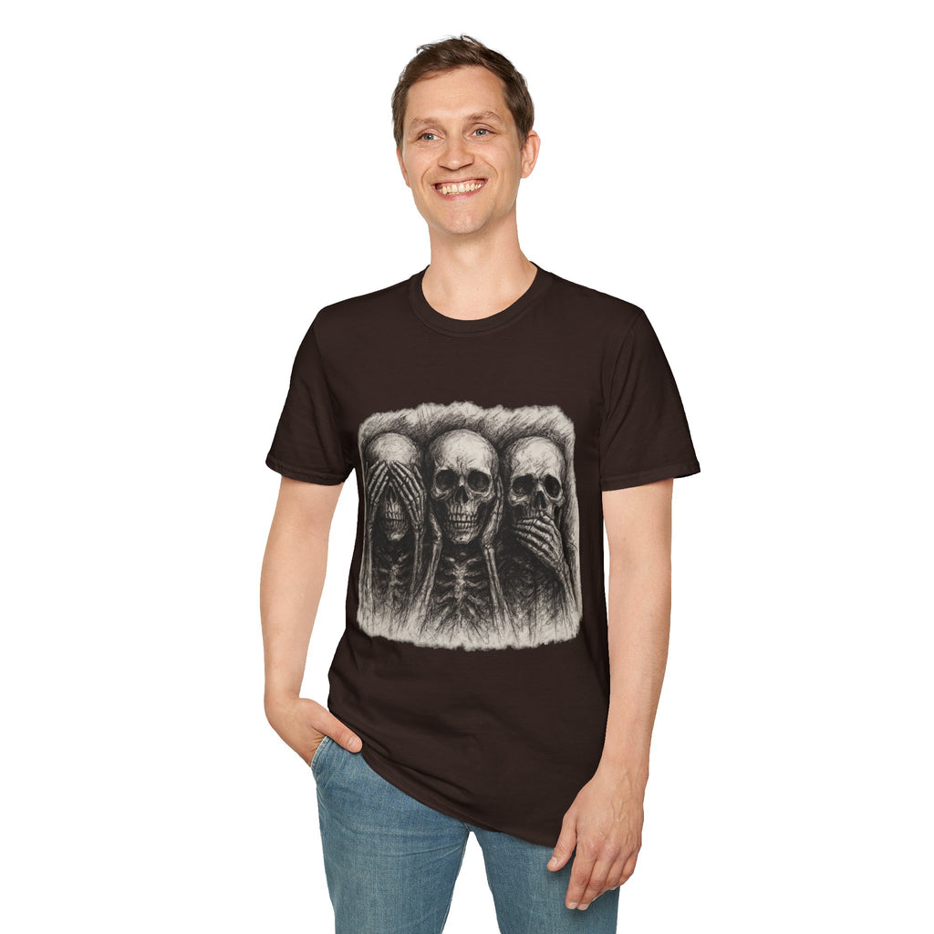 Mens Skull T-shirt Graphic Tees Skeleton Apparel Clothing Skulls Accessories Best Gift