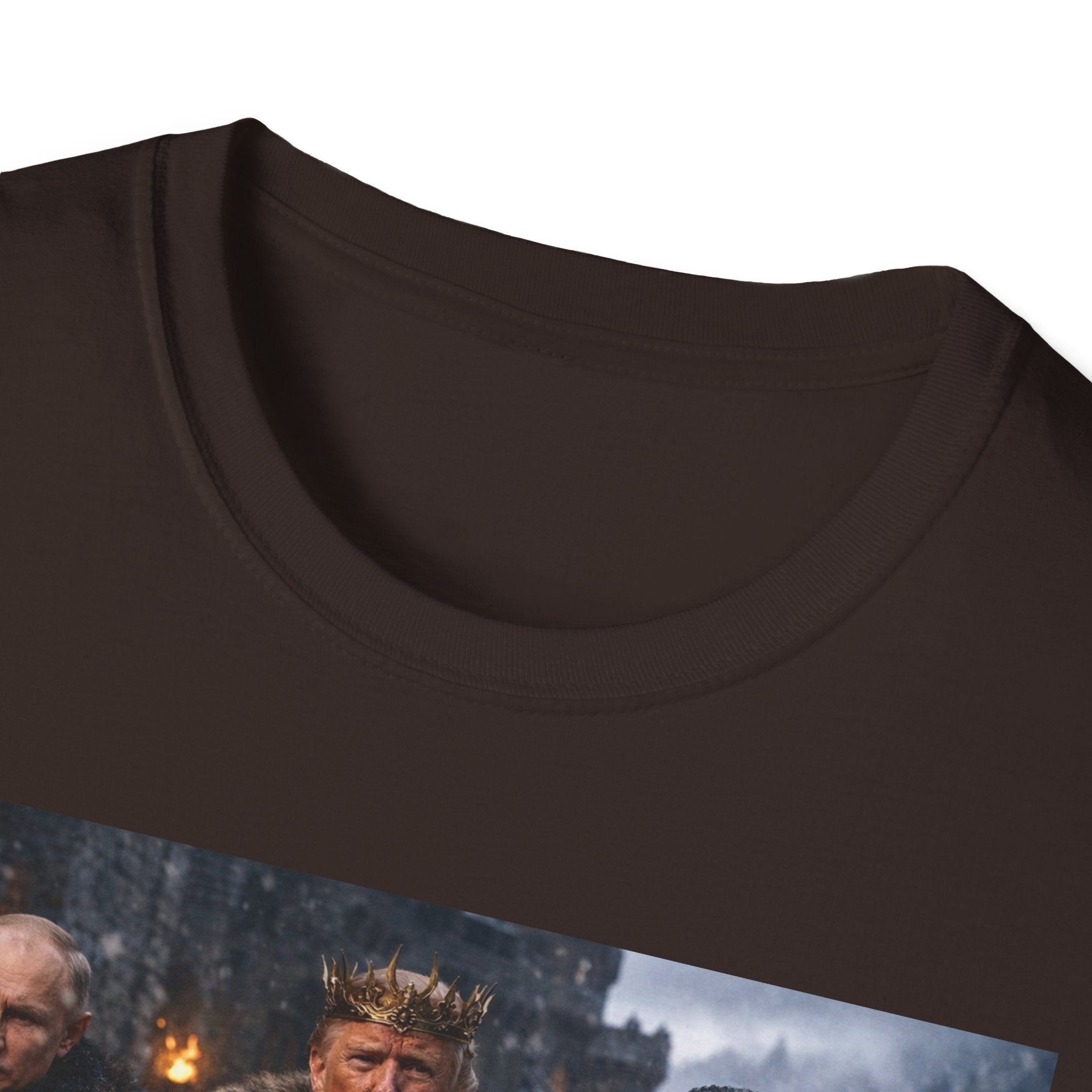 Funny Trump Putin Kim Jong Unique T-Shirt Artwork Throne Unisex Softstyle Tshirt