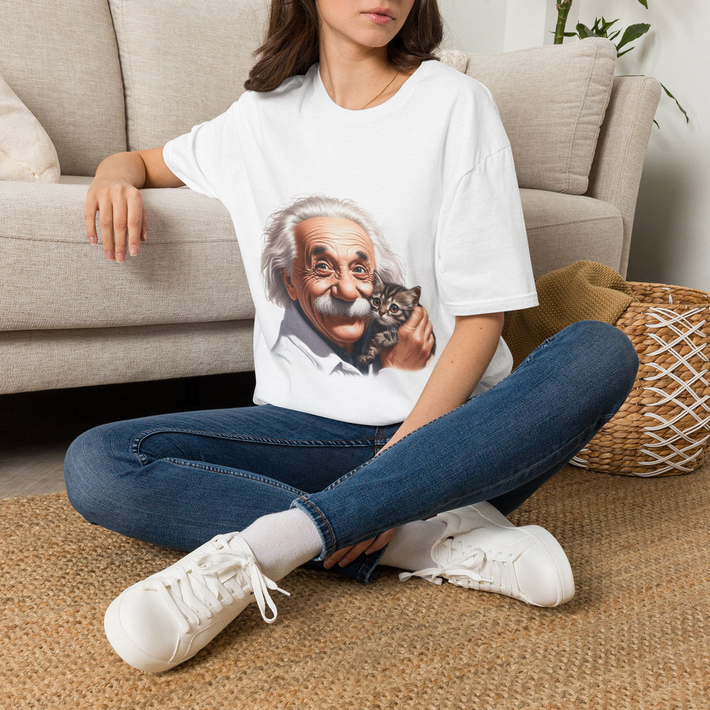 Funny Albert Einstein T-Shirt Unisex Softstyle T-Shirt Cotton Unique Gift German