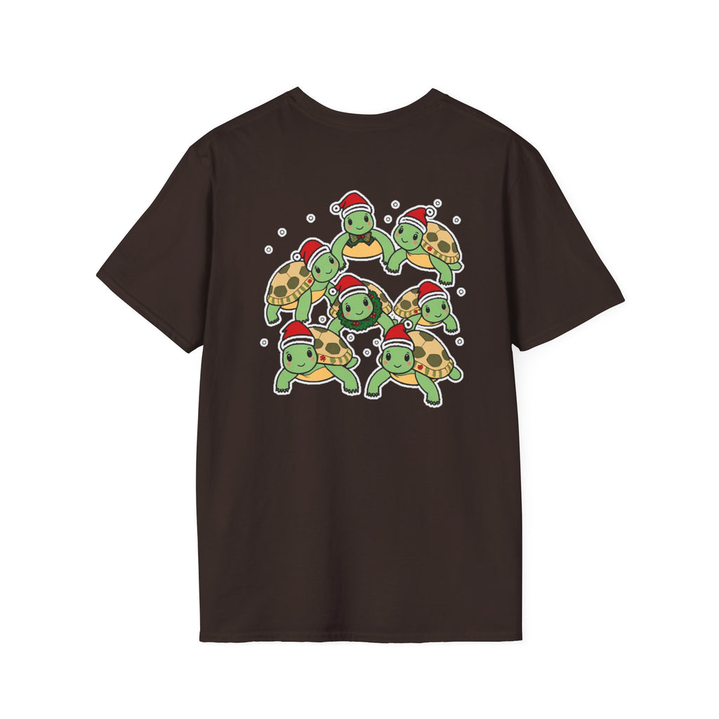 Christmas Turtles Family T-Shirt | Cute Cartoon Unique Holiday Design Gift Shirt
