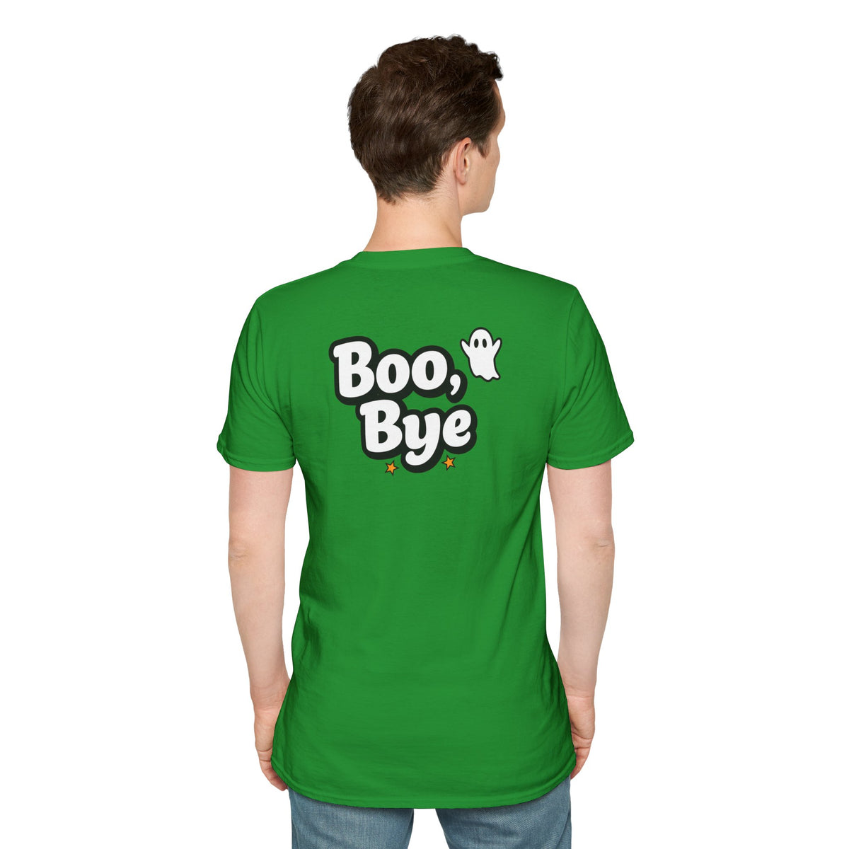 Dark Humor Halloween Shirt Boo Bye Funny Minimalist Ghost Sarcastic Unisex Softstyle Tee Adult Halloween Gift