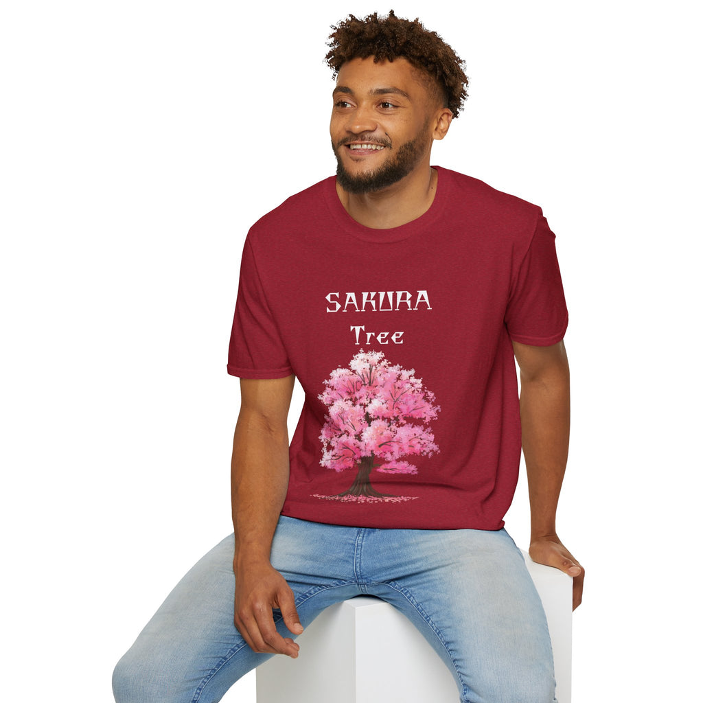 Sakura T-Shirt Japanese Art Shirt Unisex Softstyle Cherry Blossom Flower T-shirt