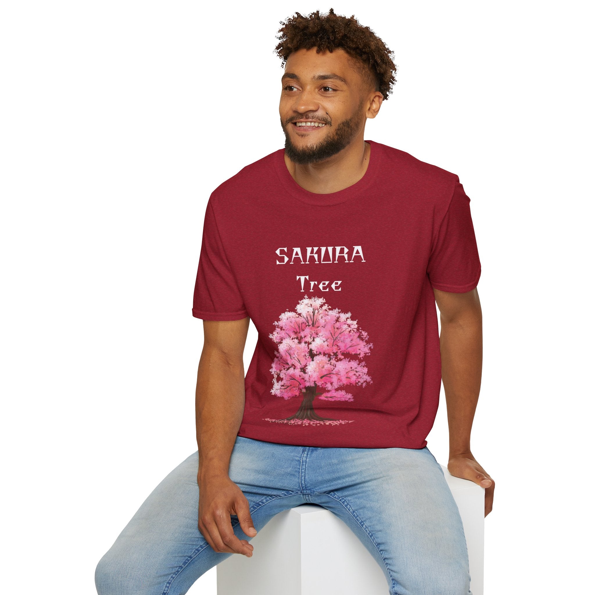 Sakura T-Shirt Japanese Art Shirt Unisex Softstyle Cherry Blossom Flower T-shirt
