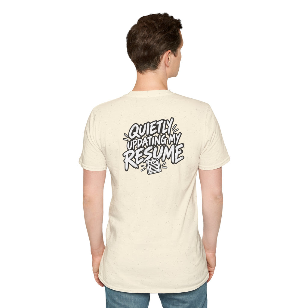 Funny Dark Humor Shirt Quietly Updating My Resume Funny Office Tee Unique Gift