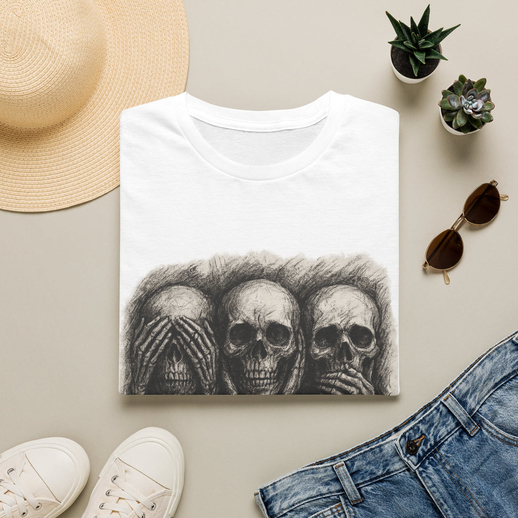 Mens Skull T-shirt Graphic Tees Skeleton Apparel Clothing Skulls Accessories Best Gift