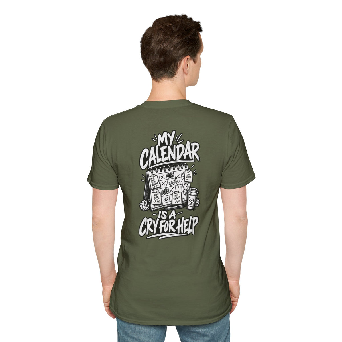 Funny Dark Humor Shirt My Calendar Is a Cry for Help Funny Office Tee Gift